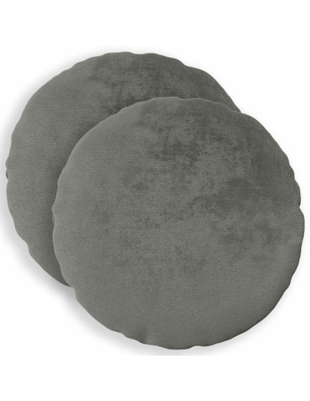 Federa 2 pz HEERLEN Grigio Scuro Diam. 30 cm Flanella