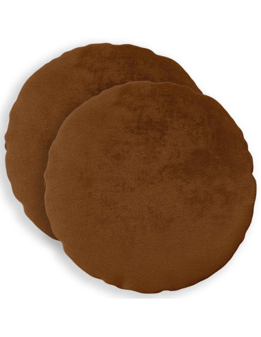 Federa 2 pz HEERLEN Marrone Chiaro Diam. 30 cm Flanella