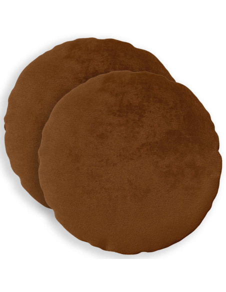 Federa 2 pz HEERLEN Marrone Chiaro Diam. 30 cm Flanella