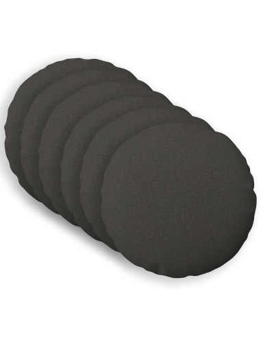 Federa 6 pz HEERLEN Grigio Scuro Diam. 50 cm Tessuto