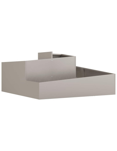 Vaso da giardino Ruggine 100 x 100 x 50 cm Acciaio Corten