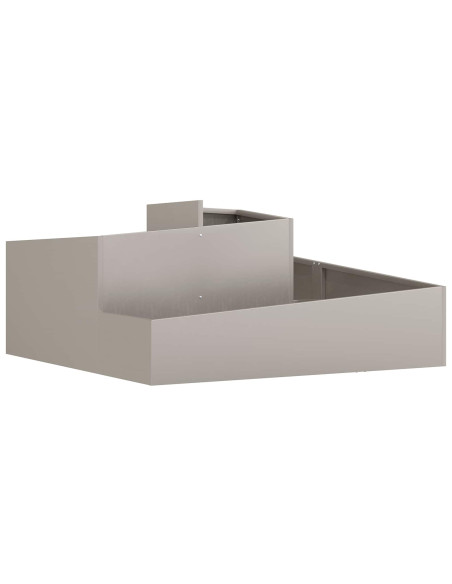 Vaso da giardino Ruggine 100 x 100 x 50 cm Acciaio Corten