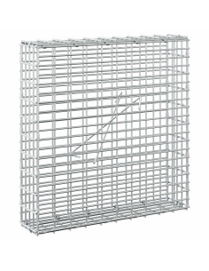Gabione con Filo da 5 mm e Rete da 5x2,5 cm 50x10x50 cm 2