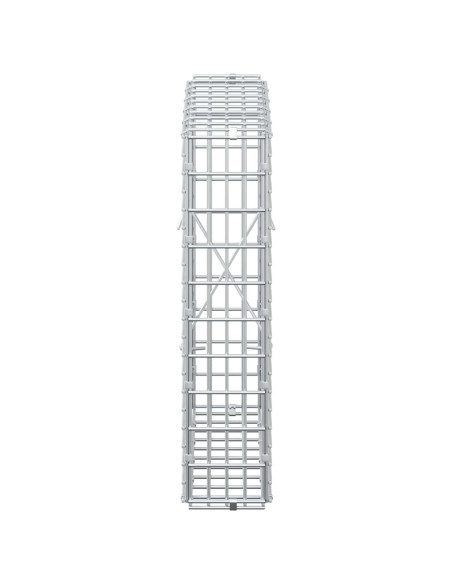 Gabione con Filo da 5 mm e Rete da 5x2,5 cm 50x10x50 cm