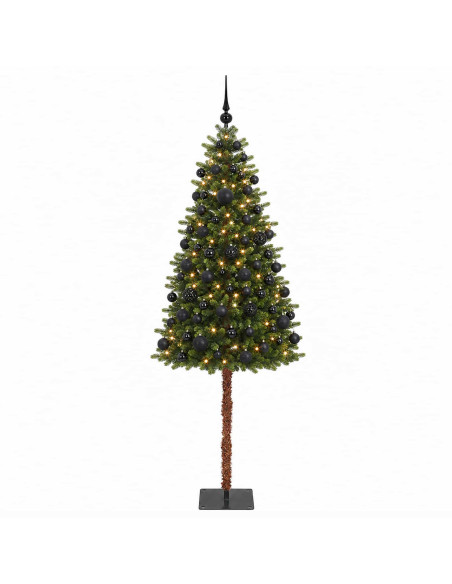Albero di Natale Artificiale con Palline 180 cm 300 LED