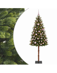 Albero di Natale Artificiale con Palline 180 cm 300 LED 2
