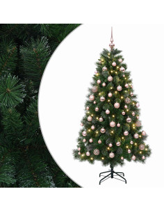 Albero di Natale artificiale con palline 180 cm 300 LED 2