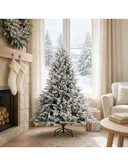 Albero di Natale Artificiale con Rami Pieghevoli 150 cm