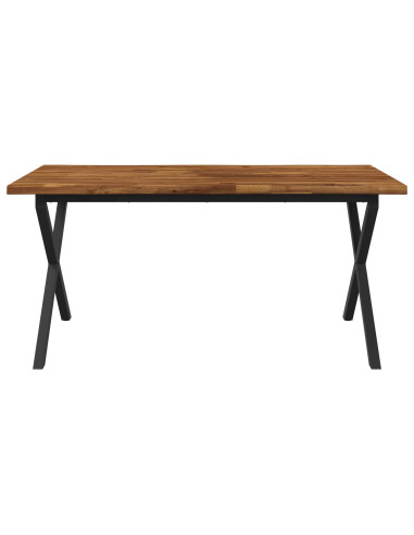 Tavolo da pranzo con bordo vivo 140 x 90 x 75 cm