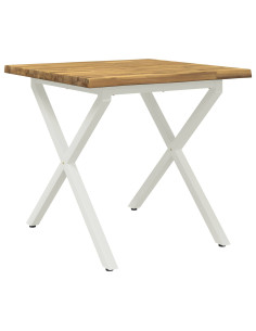 Tavolo da pranzo con bordo vivo 80 x 80 x 75 cm 2