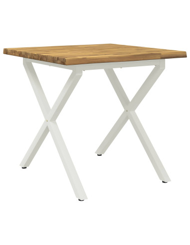Tavolo da pranzo con bordo vivo 80 x 80 x 75 cm