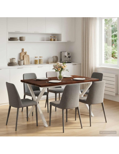 Tavolo da pranzo quadrato 120 x 70 x 75 cm