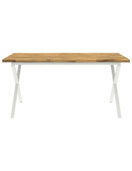Tavolo da pranzo con bordo vivo 140 x 90 x 75 cm