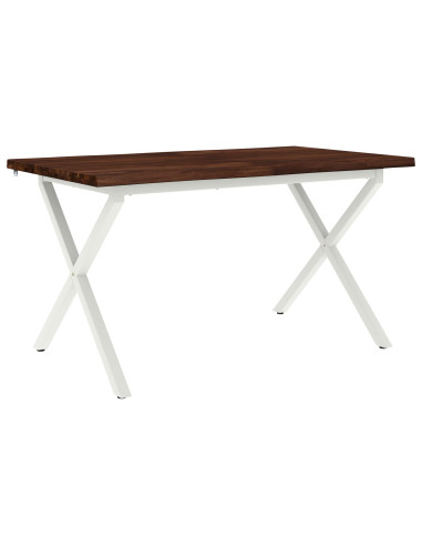 Tavolo da pranzo con bordo vivo 160 x 70 x 75 cm