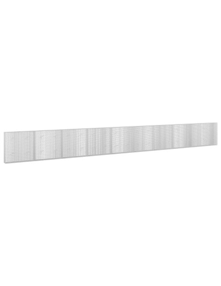 Gabione con Filo da 5 mm e Rete da 5x2,5 cm 950x20x100 cm