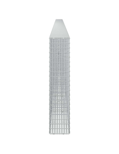 Gabione con Filo da 5 mm e Rete da 5x2,5 cm 950x20x100 cm