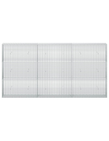 Gabione con Filo da 5 mm e Rete da 5x2,5 cm 300x30x150 cm