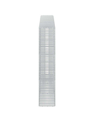 Gabione con Filo da 5 mm e Rete da 5x2,5 cm 300x30x150 cm