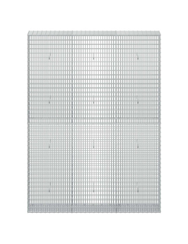 Gabione con Filo da 5 mm e Rete da 5x2,5 cm 150x30x200 cm