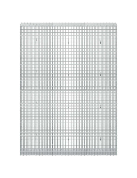 Gabione con Filo da 5 mm e Rete da 5x2,5 cm 150x30x200 cm