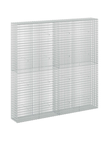 Gabione con Filo da 5 mm e Rete da 5x2,5 cm 200x30x200 cm
