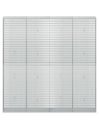 Gabione con Filo da 5 mm e Rete da 5x2,5 cm 200x30x200 cm