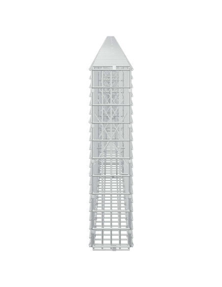 Gabione con Filo da 5 mm e Rete da 5x2,5 cm 950x10x50 cm