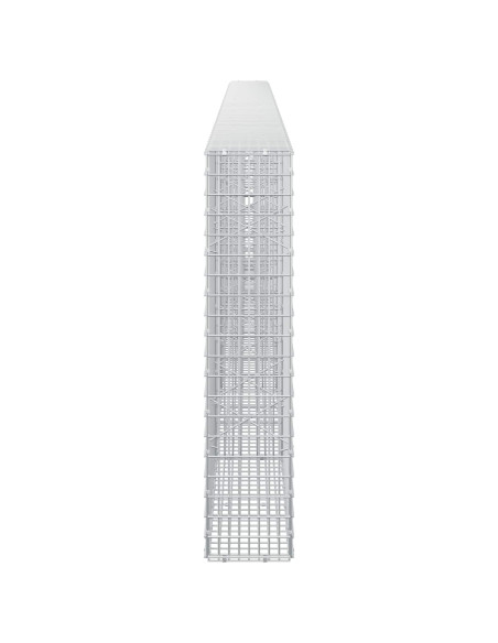 Gabione con Filo da 5 mm e Rete da 5x2,5 cm 550x20x100 cm