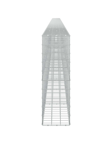 Gabione con filo da 5 mm e rete 10x10 cm 1200x30x100 cm