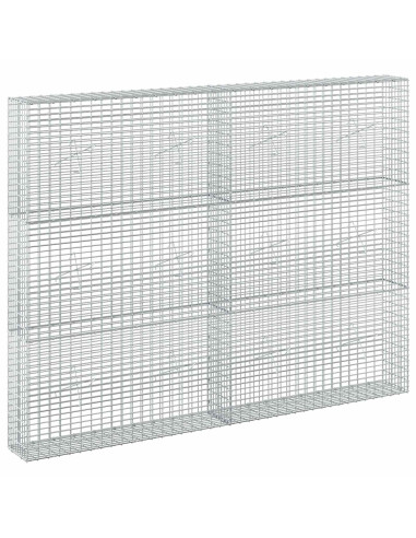 Gabione con Filo da 5 mm e Rete da 5x2,5 cm 200x20x150 cm