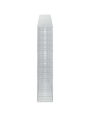 Gabione con Filo da 5 mm e Rete da 5x2,5 cm 400x30x150 cm