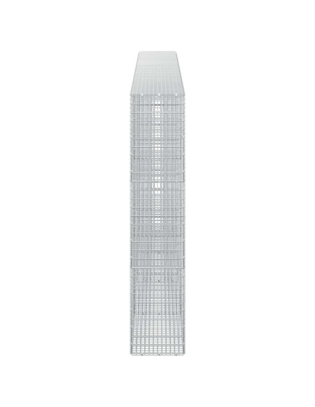 Gabione con Filo da 5 mm e Rete da 5x2,5 cm 400x30x150 cm