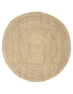 Tappeto da Area Bianco Ø 180 cm Juta