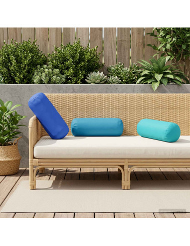 Cuscino 6 pz HEERLEN Azzurro Ø 15 x 40 cm Poliestere
