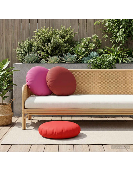 Cuscino 6 pz HEERLEN Rosa Ø 60 cm Poliestere