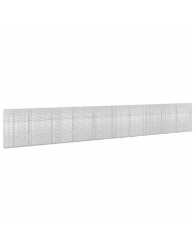 Gabione con Filo da 5 mm e Rete da 5x2,5 cm 1000x20x150 cm