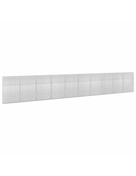 Gabione con Filo da 5 mm e Rete da 5x2,5 cm 1000x20x150 cm