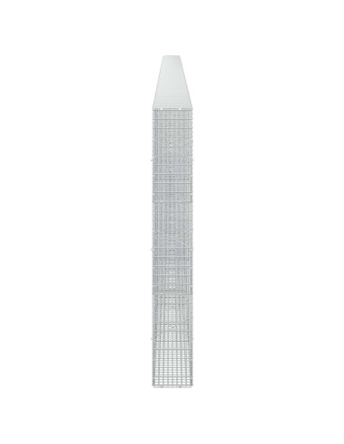 Gabione con Filo da 5 mm e Rete da 5x2,5 cm 1000x20x150 cm