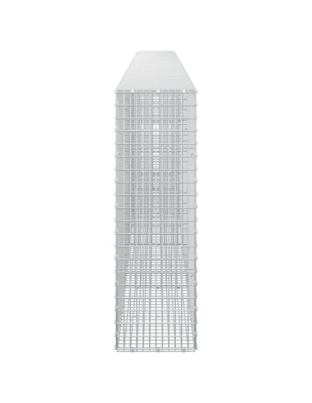 Gabione con Filo da 5 mm e Rete da 5x2,5 cm 500x30x100 cm