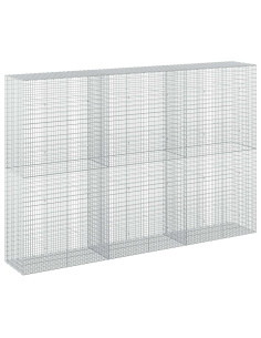 Gabione con Filo da 5 mm e Rete da 5x2,5 cm 300x50x200 cm 2
