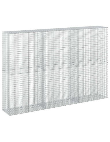 Gabione con Filo da 5 mm e Rete da 5x2,5 cm 300x50x200 cm
