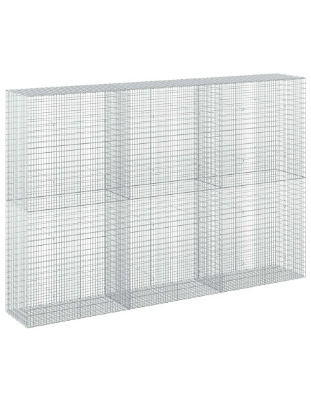 Gabione con Filo da 5 mm e Rete da 5x2,5 cm 300x50x200 cm