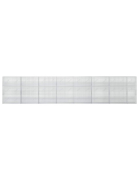 Gabione con Filo da 5 mm e Rete da 5x2,5 cm 750x10x150 cm