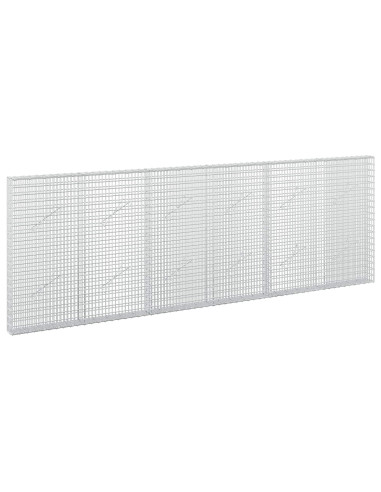 Gabione con Filo da 5 mm e Rete da 5x2,5 cm 300x10x100 cm