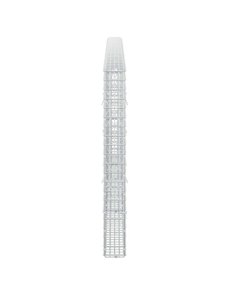 Gabione con Filo da 5 mm e Rete da 5x2,5 cm 300x10x100 cm
