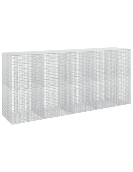 Gabione con Filo da 5 mm e Rete da 5x2,5 cm 450x100x200 cm
