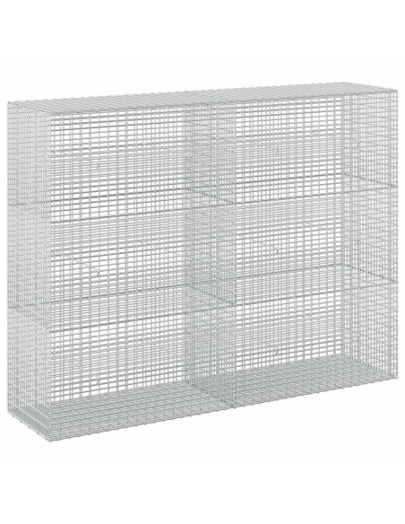 Gabione con Filo da 5 mm e Rete da 5x2,5 cm 200x50x150 cm