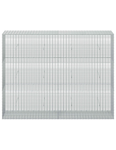 Gabione con Filo da 5 mm e Rete da 5x2,5 cm 200x50x150 cm