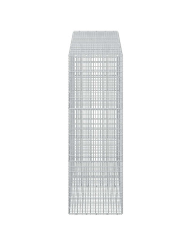 Gabione con Filo da 5 mm e Rete da 5x2,5 cm 200x50x150 cm