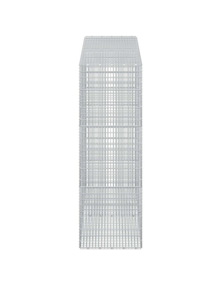 Gabione con Filo da 5 mm e Rete da 5x2,5 cm 200x50x150 cm